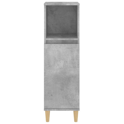 Badkamerkast 30X30X100 Cm Bewerkt Hout Betongrijs