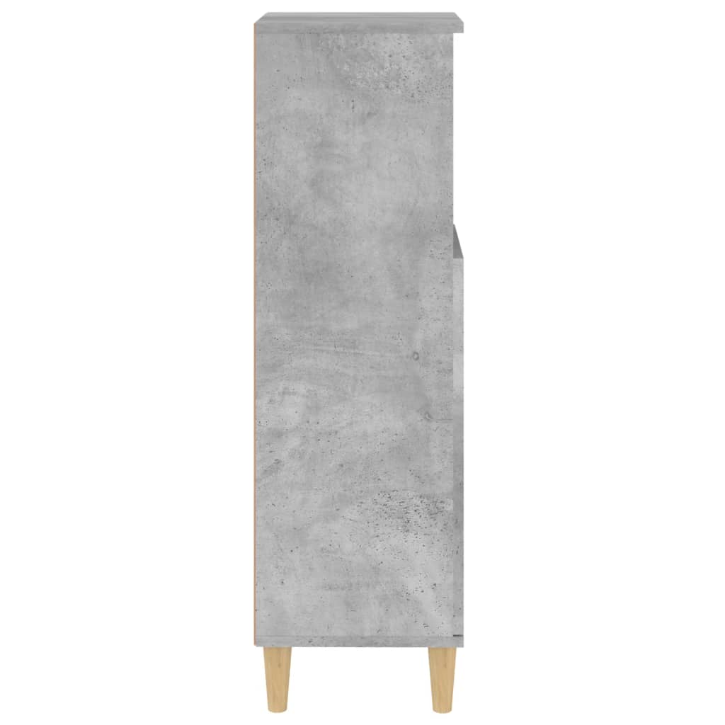 Badkamerkast 30X30X100 Cm Bewerkt Hout Betongrijs