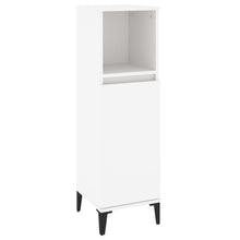 Badkamerkast 30X30X100 Cm Bewerkt Hout Wit