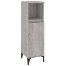 Badkamerkast 30X30X100 Cm Bewerkt Hout Grijs Sonoma Eikenkleur