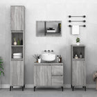 Badkamerkast 65x33x60 cm bewerkt hout grijs sonoma