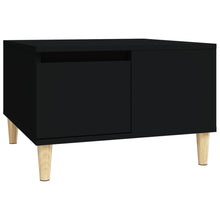 Salontafel 55X55X36,5 Cm Bewerkt Hout Zwart