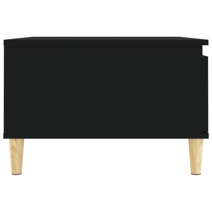 Salontafel 55X55X36,5 Cm Bewerkt Hout Zwart