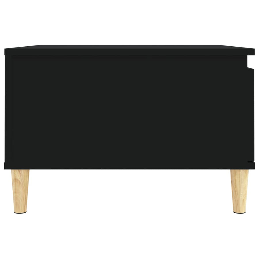Salontafel 55X55X36,5 Cm Bewerkt Hout Zwart