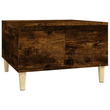 Salontafel 55X55X36,5 Cm Bewerkt Hout Kleurig Gerookt eiken