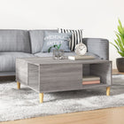 Salontafel 80x80x36,5 cm grijs sonoma eiken