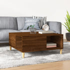 Salontafel 80x80x36,5 cm bewerkt hout bruin