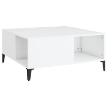 Salontafel 80X80X36,5 Cm Bewerkt Hout Wit
