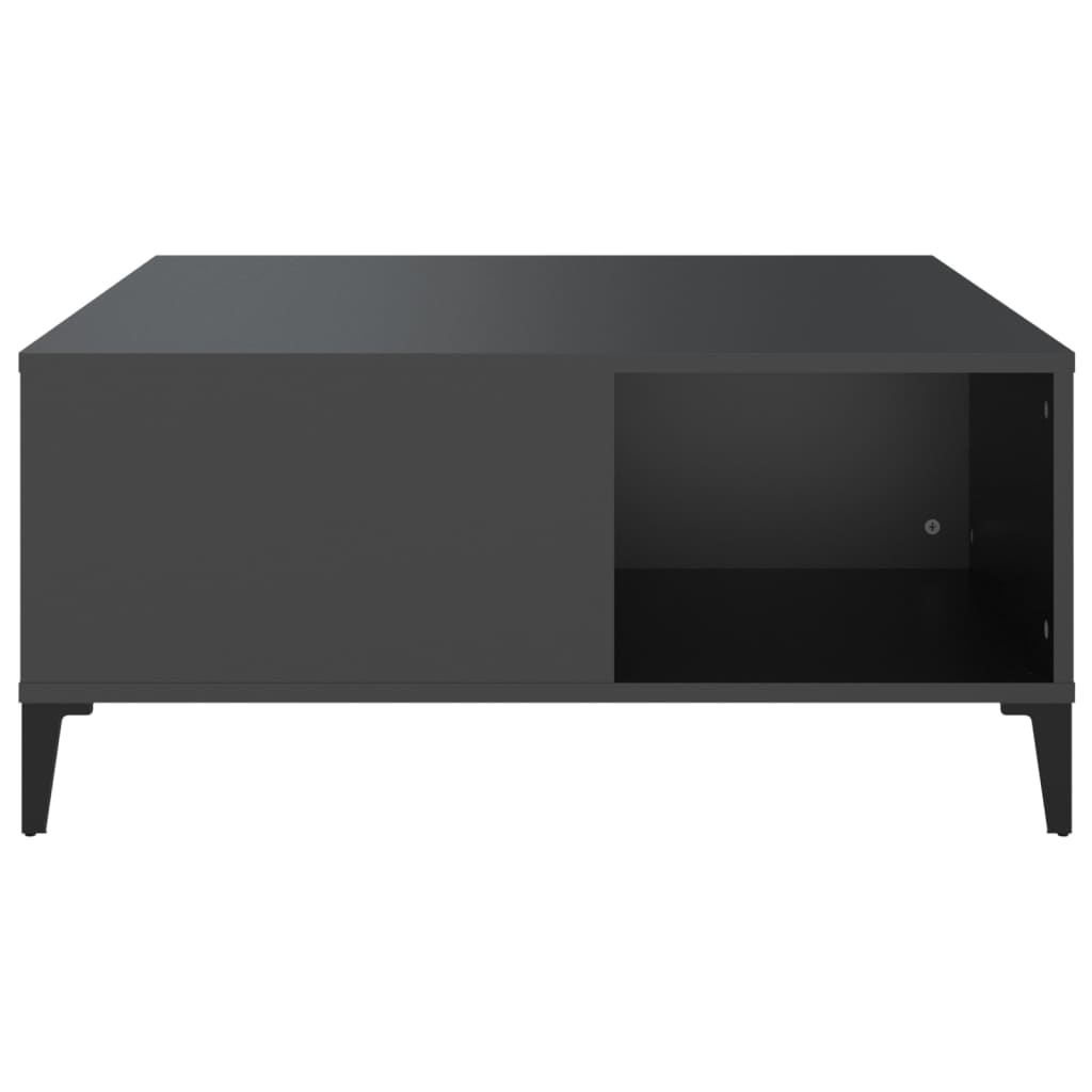 Salontafel 80X80X36,5 Cm Bewerkt Hout Zwart
