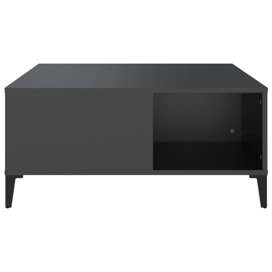 Salontafel 80X80X36,5 Cm Bewerkt Hout Zwart