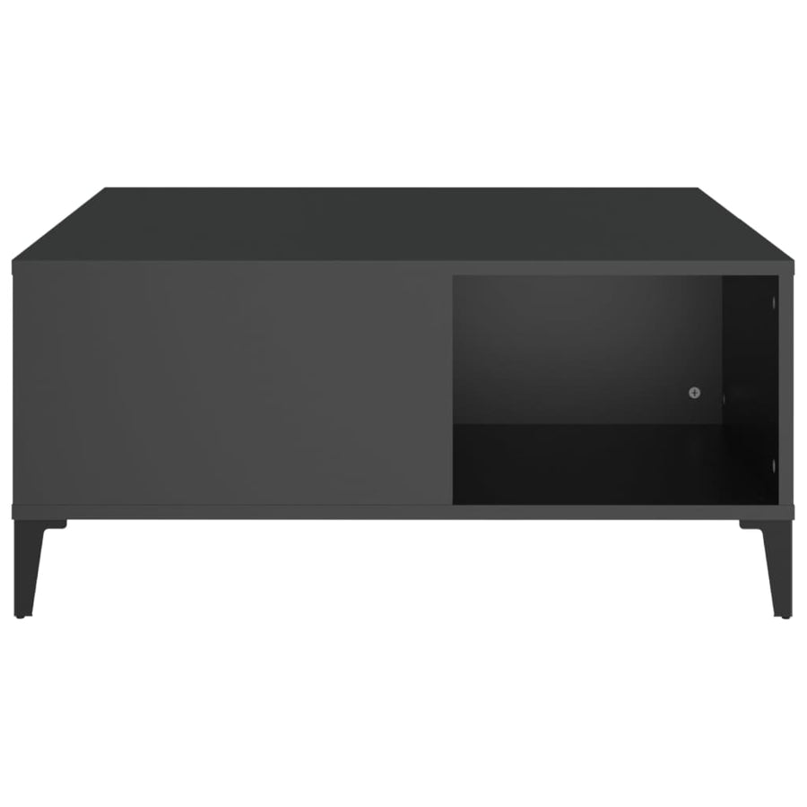Salontafel 80X80X36,5 Cm Bewerkt Hout Zwart