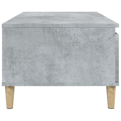 Salontafel 90X50X36,5 Cm Bewerkt Hout Betongrijs