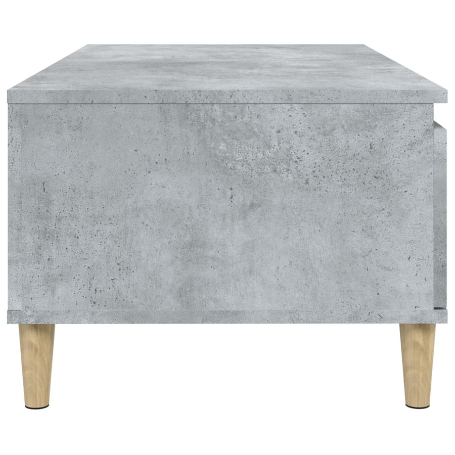 Salontafel 90X50X36,5 Cm Bewerkt Hout Betongrijs