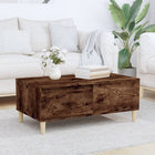 Coffee table 90x50x36.5 cm engineered wood smoked oak effect