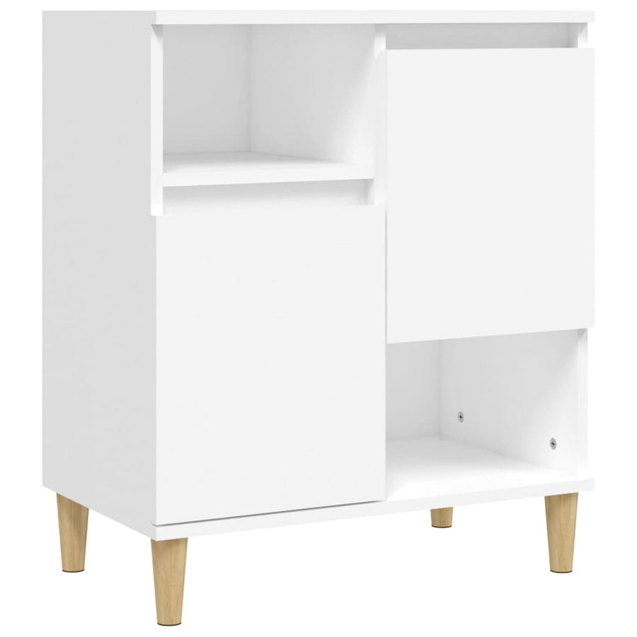 Dressoir 60X35X70 Cm Bewerkt Hout Wit