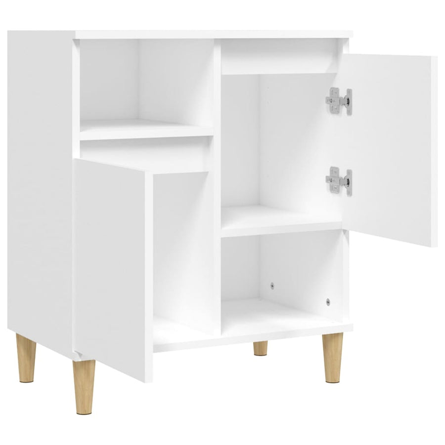 Dressoir 60X35X70 Cm Bewerkt Hout Wit