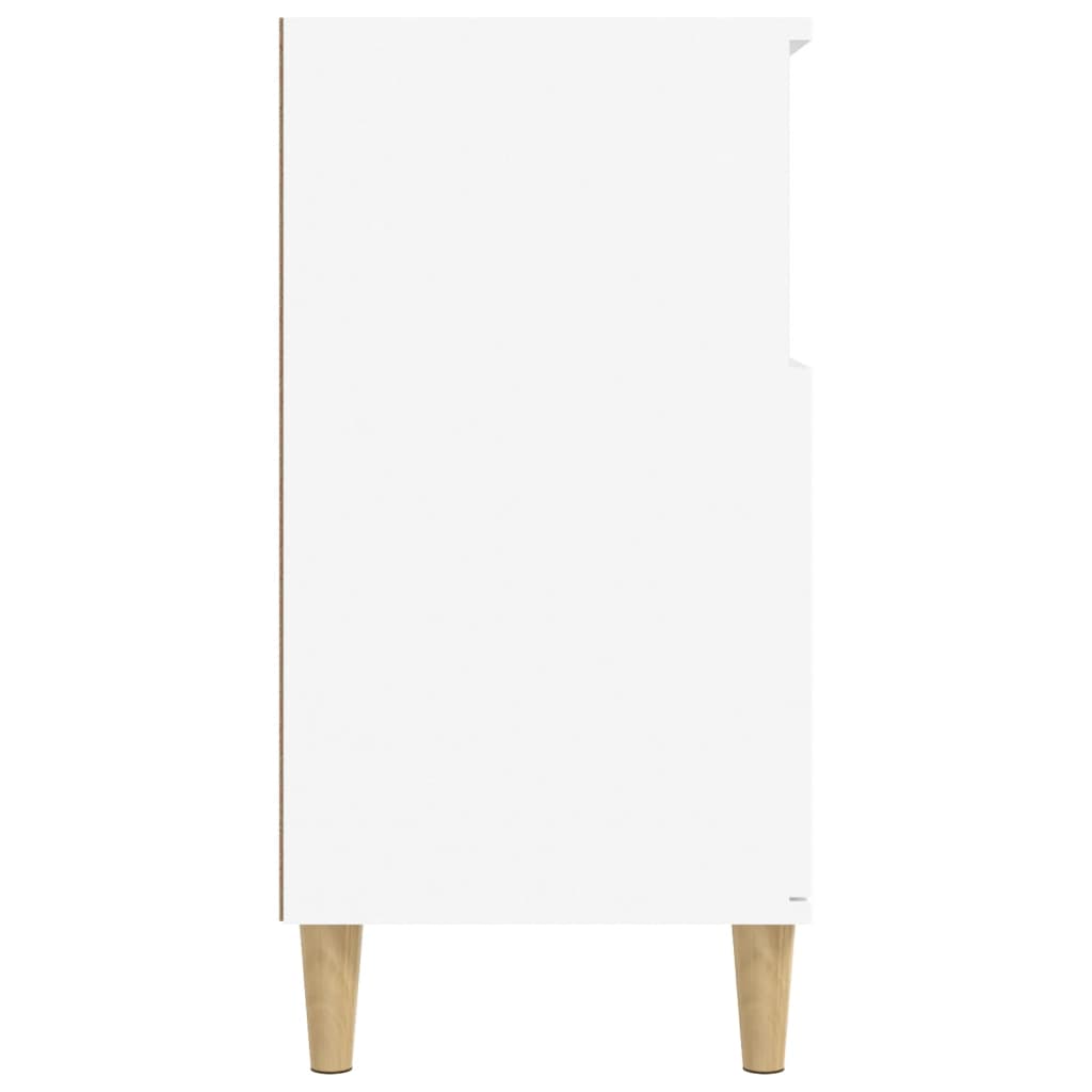Dressoir 60X35X70 Cm Bewerkt Hout Wit