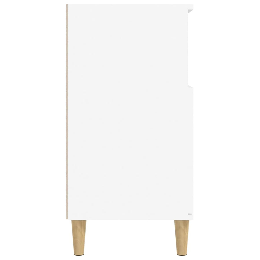 Dressoir 60X35X70 Cm Bewerkt Hout Wit