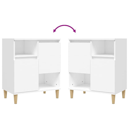 Dressoir 60X35X70 Cm Bewerkt Hout Wit