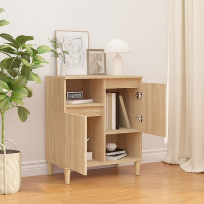 Dressoir 60X35X70 Cm Bewerkt Hout Kleurig Sonoma eiken
