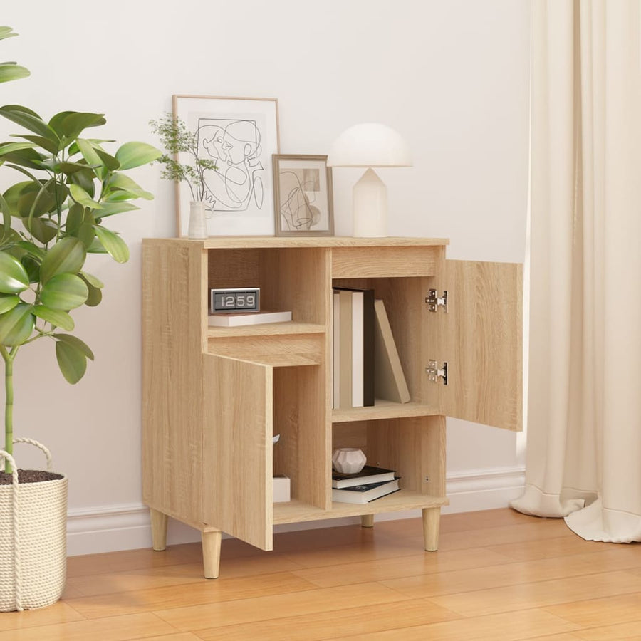 Dressoir 60X35X70 Cm Bewerkt Hout Kleurig Sonoma eiken