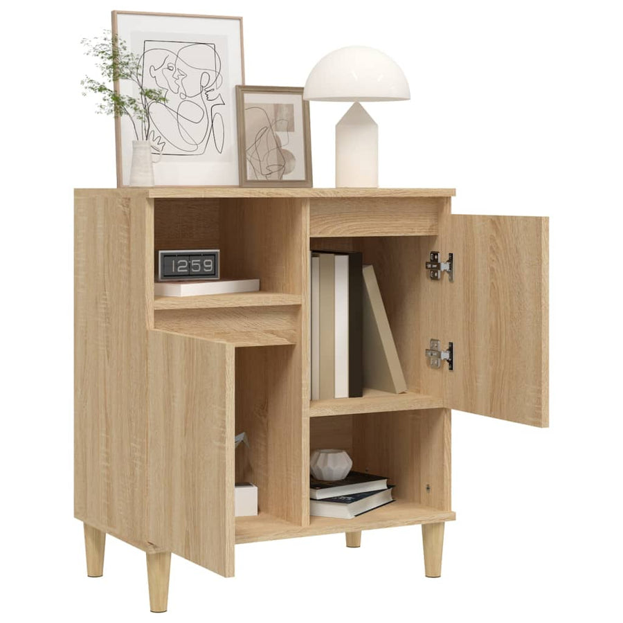 Dressoir 60X35X70 Cm Bewerkt Hout Kleurig Sonoma eiken