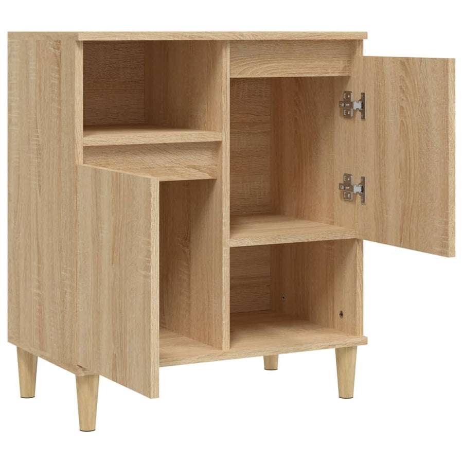 Dressoir 60X35X70 Cm Bewerkt Hout Kleurig Sonoma eiken