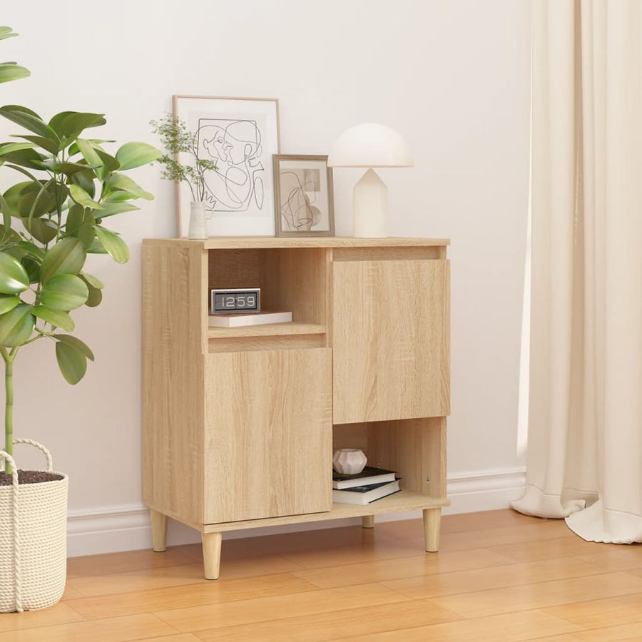 Dressoir 60X35X70 Cm Bewerkt Hout Kleurig Sonoma eiken