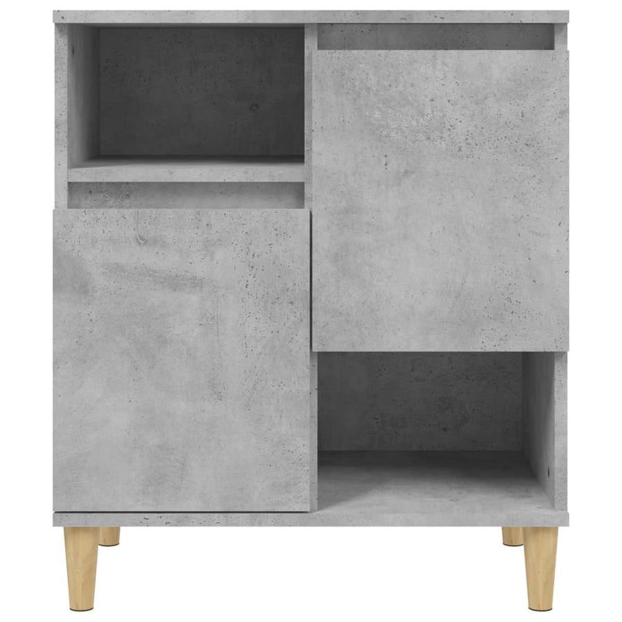 Dressoir 60X35X70 Cm Bewerkt Hout Betongrijs
