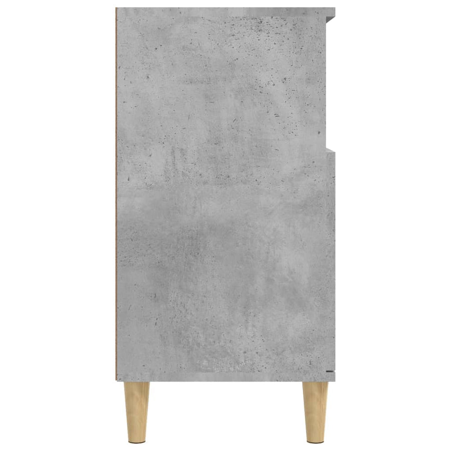 Dressoir 60X35X70 Cm Bewerkt Hout Betongrijs