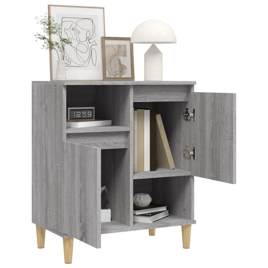 Dressoir 60X30X75 Cm Bewerkt Hout Grijs Sonoma Eikenkleurig