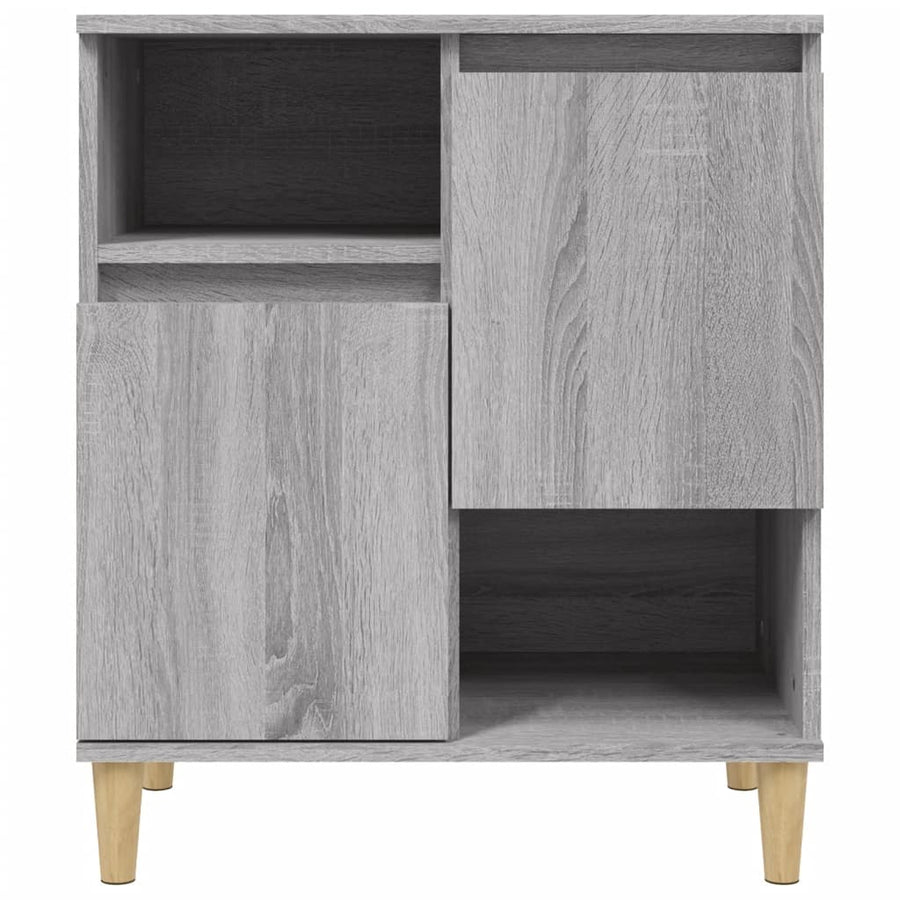 Dressoir 60X30X75 Cm Bewerkt Hout Grijs Sonoma Eikenkleurig