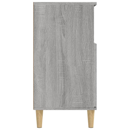 Dressoir 60X30X75 Cm Bewerkt Hout Grijs Sonoma Eikenkleurig