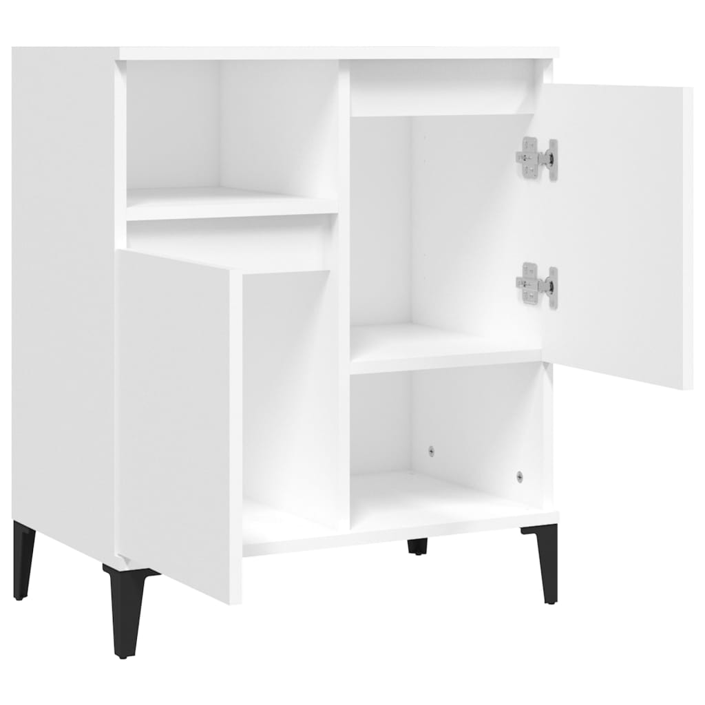 Dressoir 60X35X70 Cm Bewerkt Hout Wit