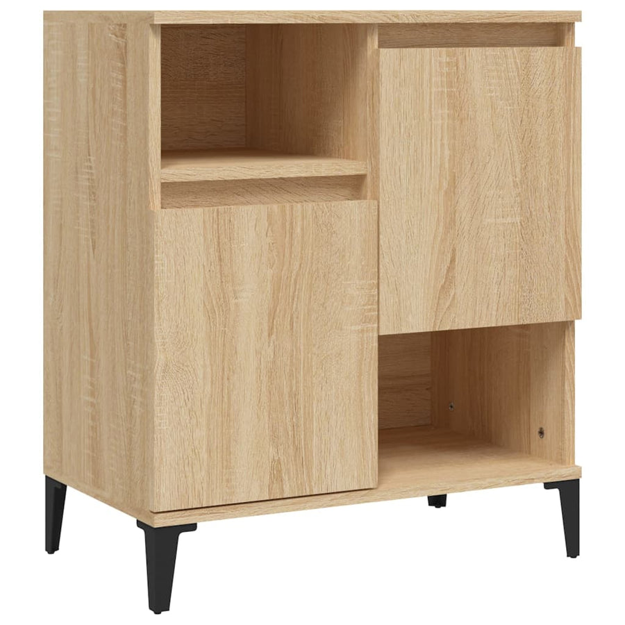 Dressoir 60x35x70 cm bewerkt hout sonoma eikenkleurig