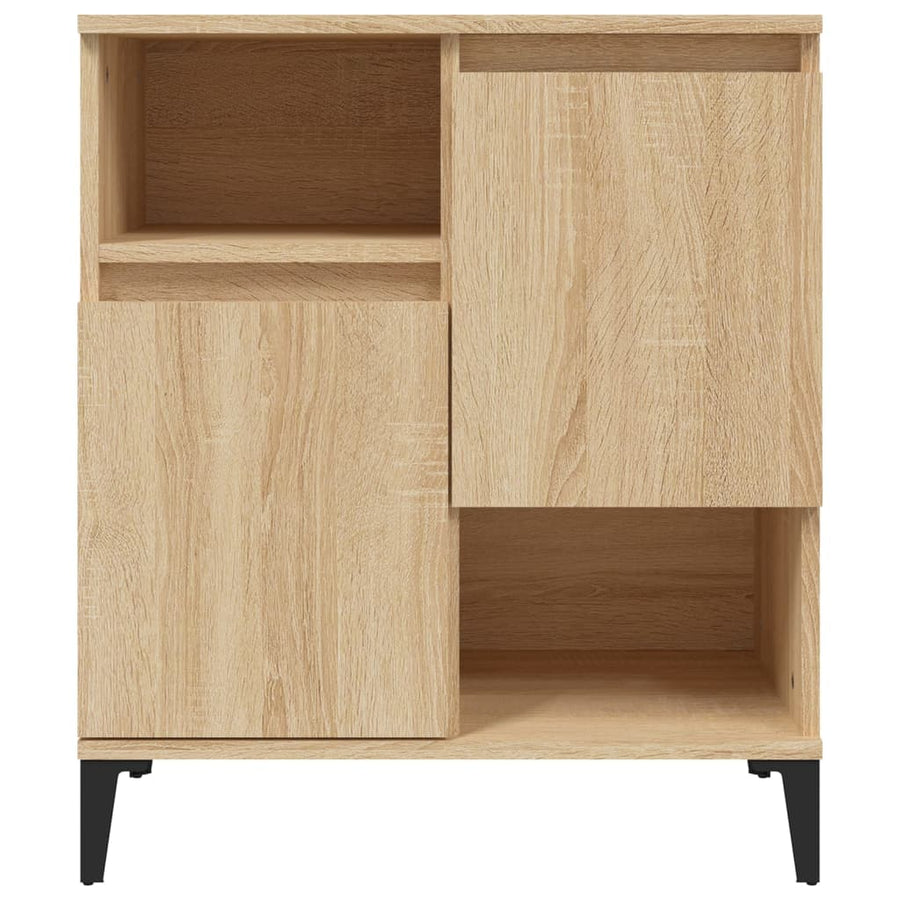 Dressoir 60x35x70 cm bewerkt hout sonoma eikenkleurig