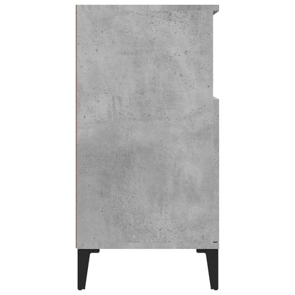 Dressoir 60X35X70 Cm Bewerkt Hout Betongrijs