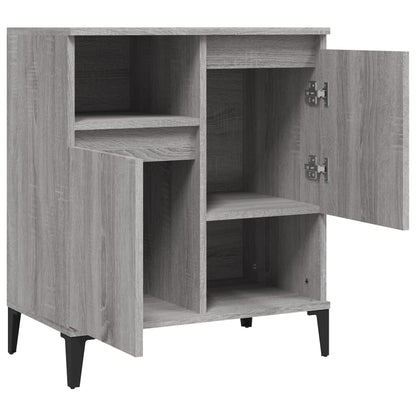 Dressoir 60X30X75 Cm Bewerkt Hout Grijs Sonoma Eikenkleurig