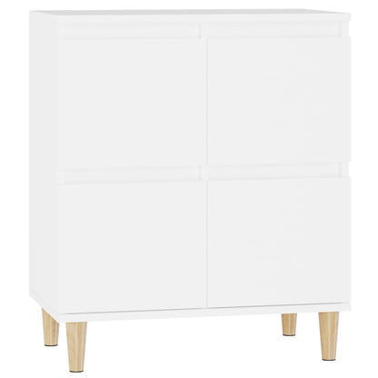 Dressoir 60X35X70 Cm Bewerkt Hout Wit