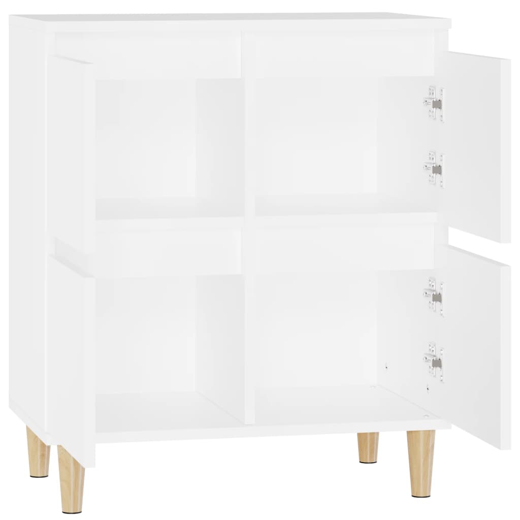Dressoir 60X35X70 Cm Bewerkt Hout Wit