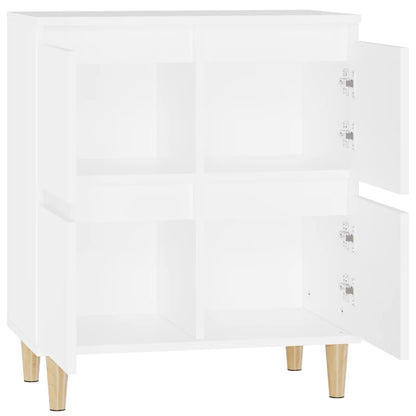 Dressoir 60X35X70 Cm Bewerkt Hout Wit