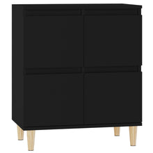 Dressoir 60X35X70 Cm Bewerkt Hout Zwart