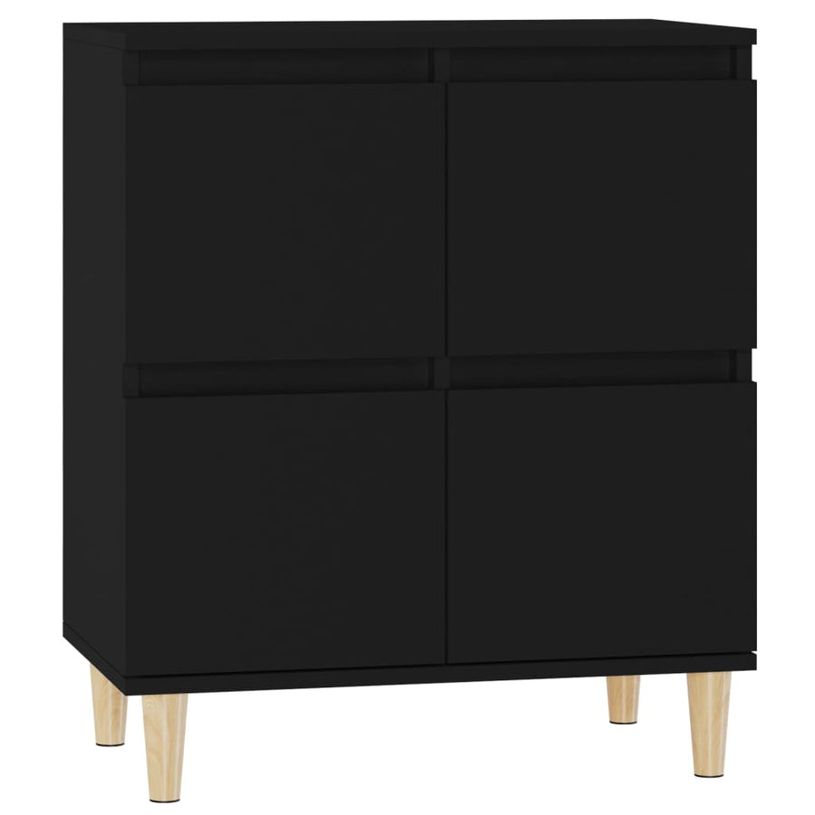 Dressoir 60X35X70 Cm Bewerkt Hout Zwart