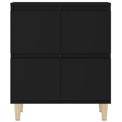 Dressoir 60X35X70 Cm Bewerkt Hout Zwart