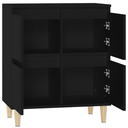 Dressoir 60X35X70 Cm Bewerkt Hout Zwart