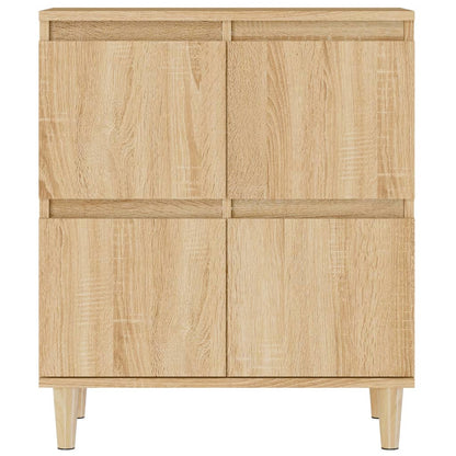 Dressoir 60X35X70 Cm Bewerkt Hout Sonoma Eikenkleurig