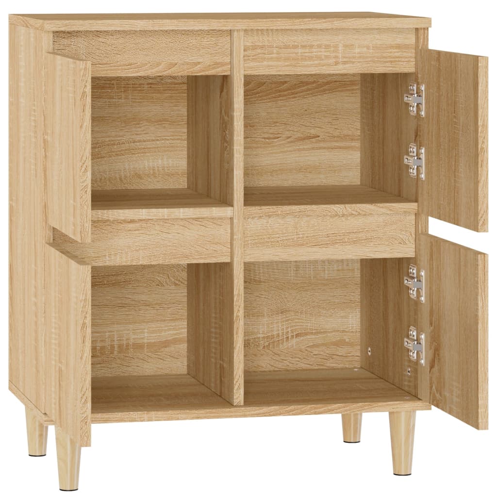Dressoir 60X35X70 Cm Bewerkt Hout Sonoma Eikenkleurig