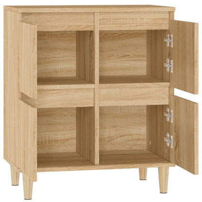 Dressoir 60X35X70 Cm Bewerkt Hout Sonoma Eikenkleurig