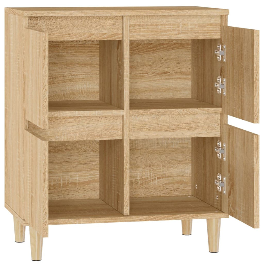 Dressoir 60X35X70 Cm Bewerkt Hout Sonoma Eikenkleurig