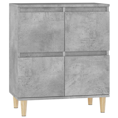 Dressoir 60X35X70 Cm Bewerkt Hout Betongrijs